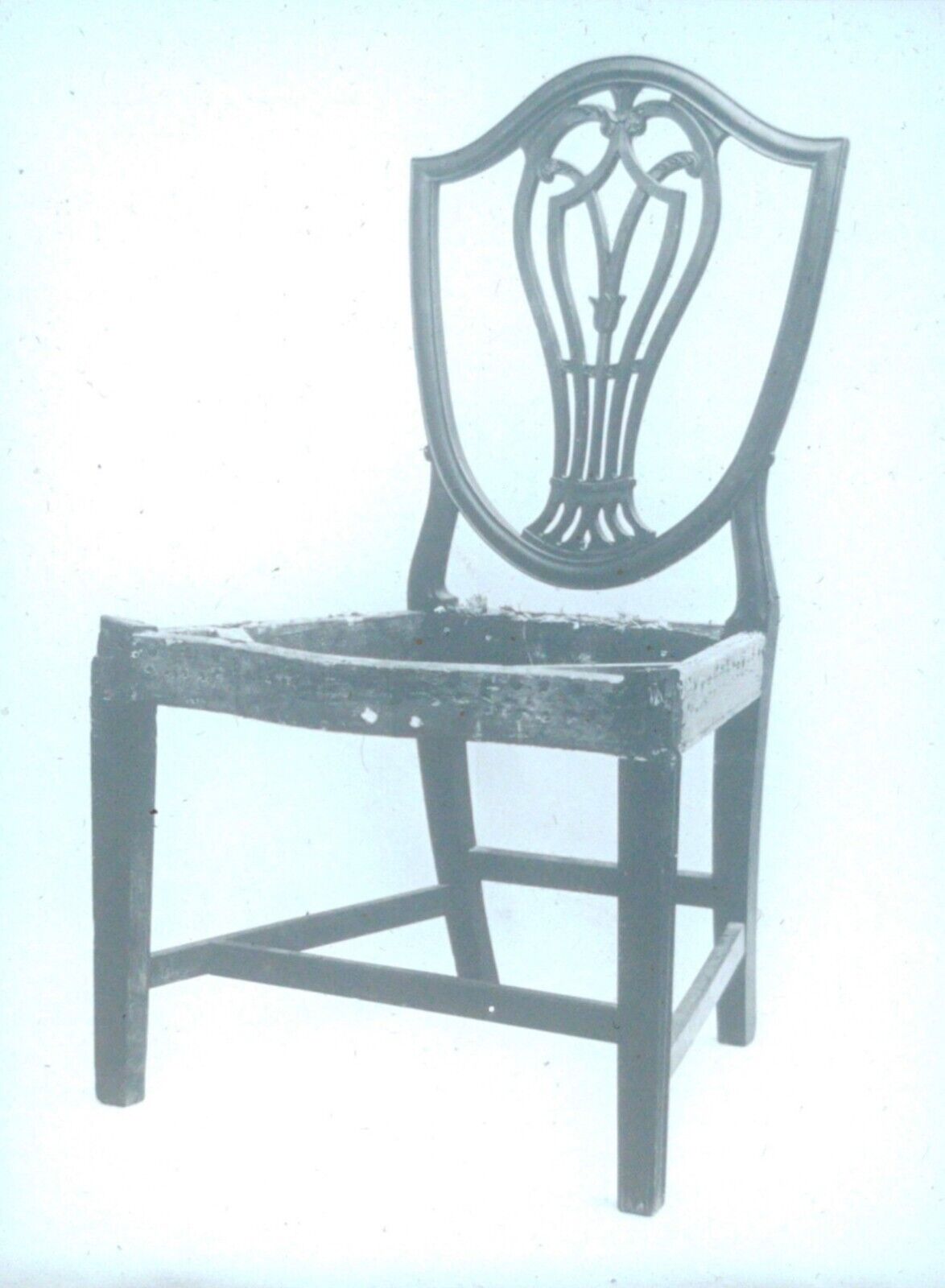 Hepplewhite Mahogany Side Chair, Collyer Magic Lantern Glass Slide