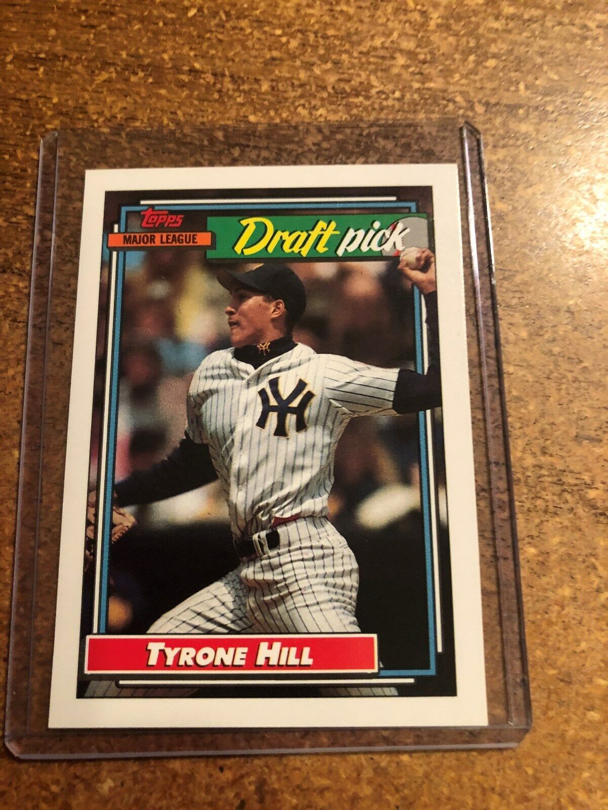 1992 Topps Baseball # 444 Draft Pick Tyrone Hill RC