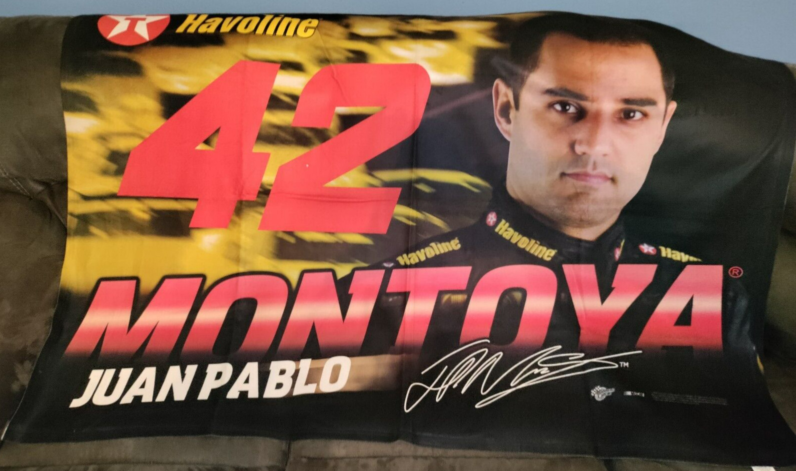 RARE Juan Pablo Montoya 2008 #42 Throw Blanket 50\