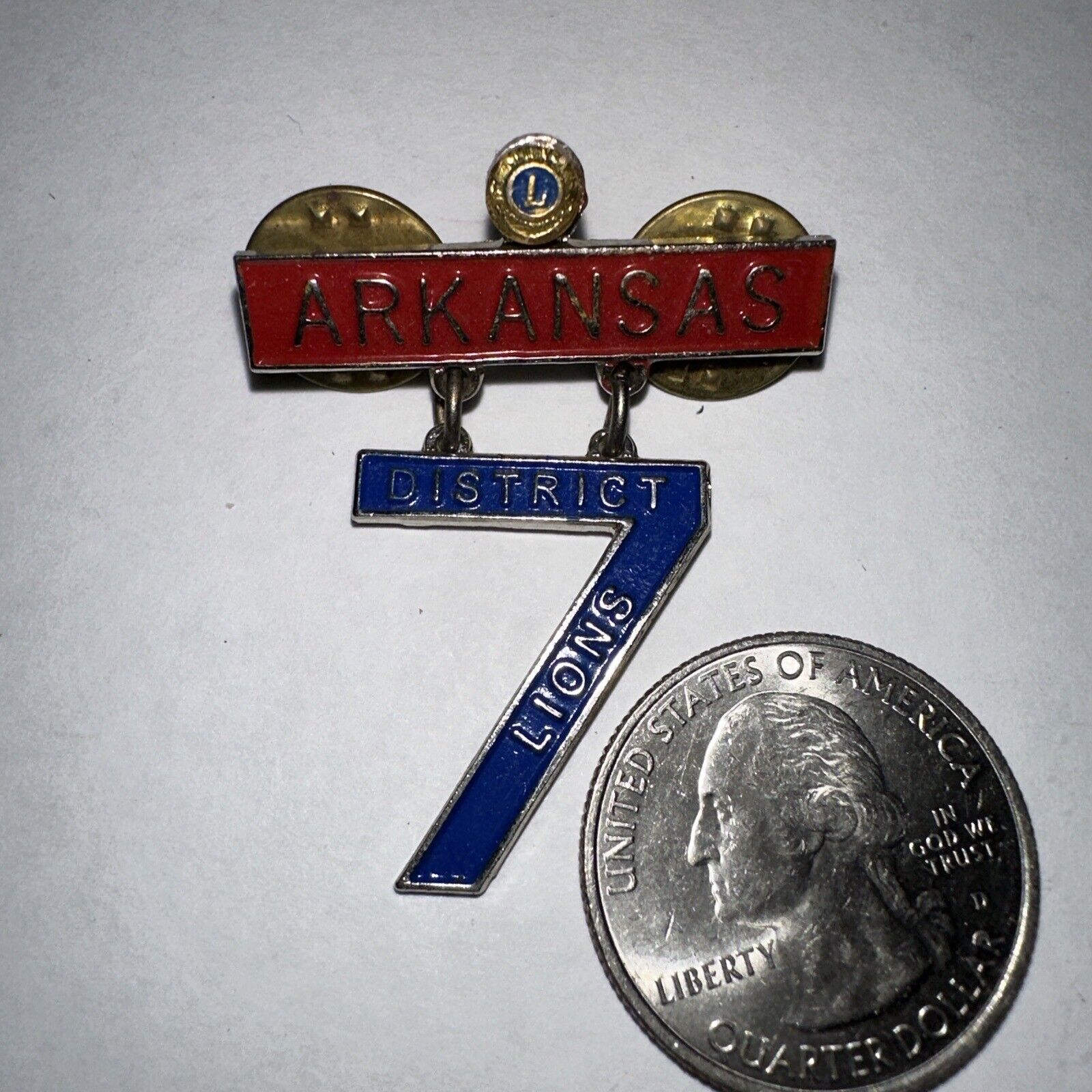 Arkansas AR. 1974-1 Lions Club International Pin MD-7 Collectible Trading