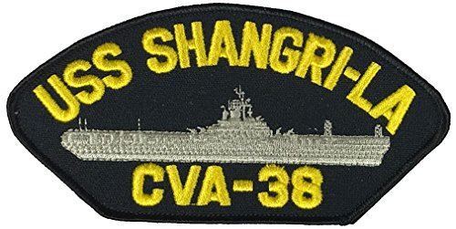 USS SHANGRI-LA CVA-38 PATCH USN NAVY SHIP TOKYO EXPRESS ESSEX CLASS CARRIER