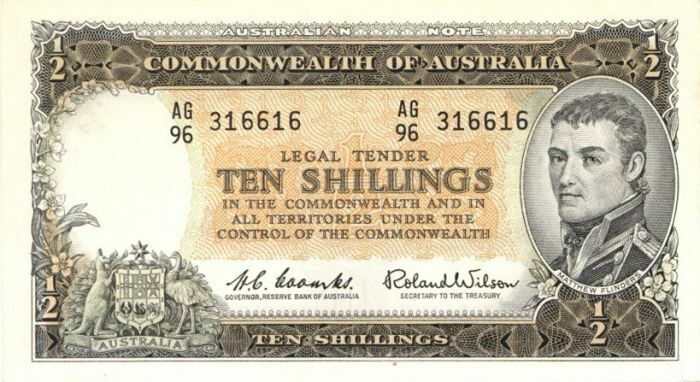 Australia - 10 Shillings - P-33a - 1961-1965 dated Foreign Paper Money - Paper M