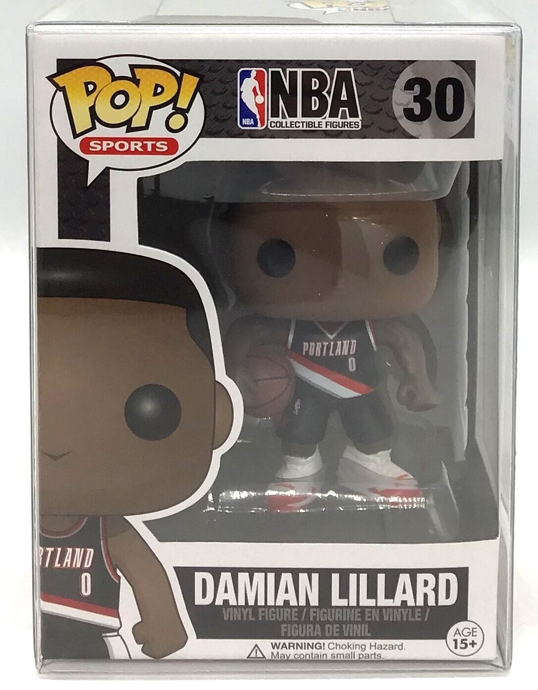Funko Pop Sports NBA Damian Lillard Portland Trail Blazers #30 with Protector