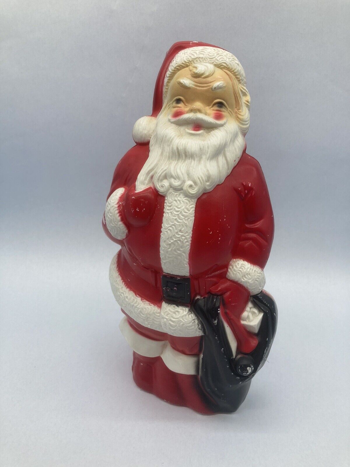 Vintage 1968 Empire Blow Mold Santa Claus 13 Inch Christmas 1968 MCM Lighted