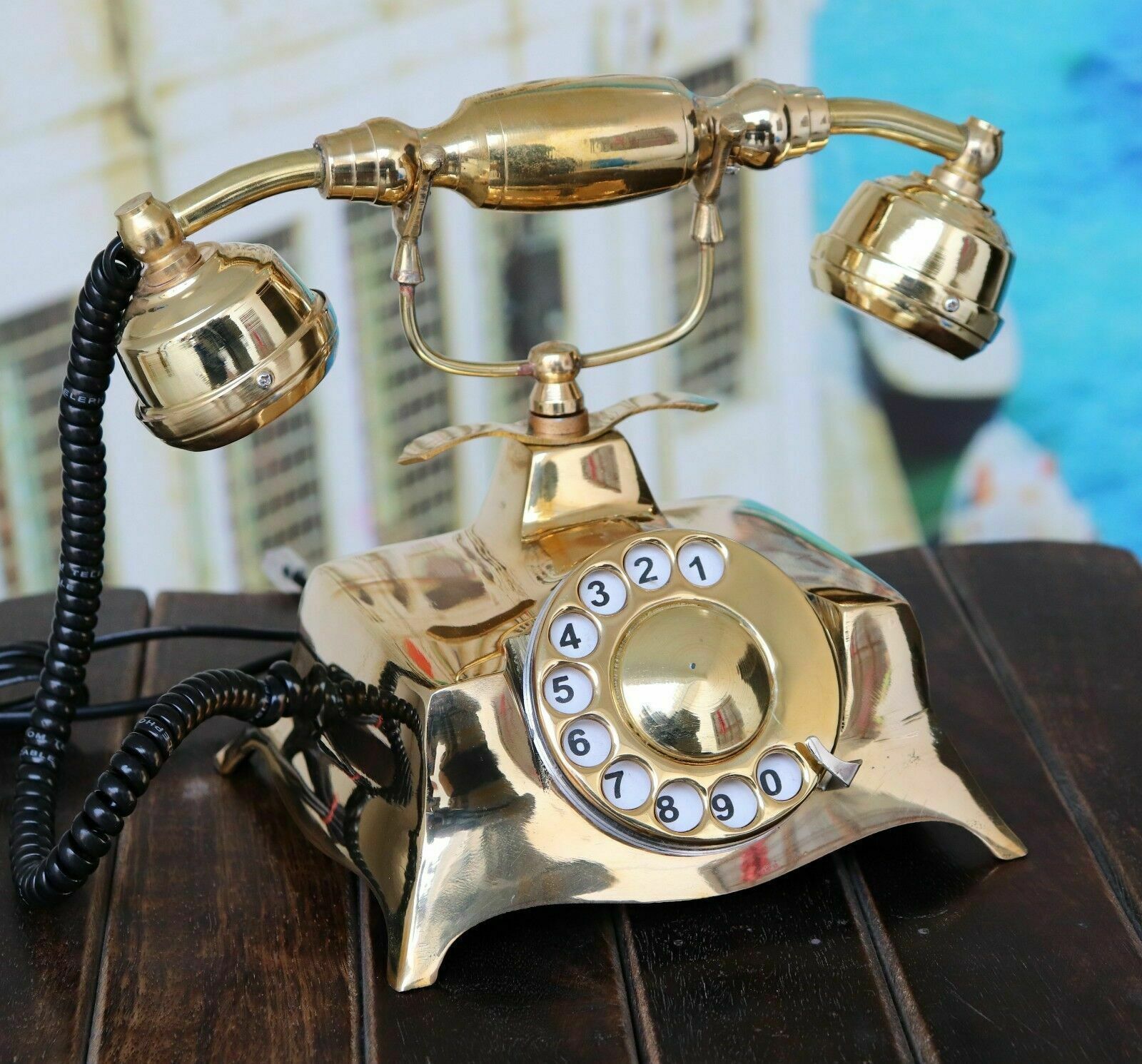 Brass King Royal Retro Design Telephone Rotary Dial Vintage Gift