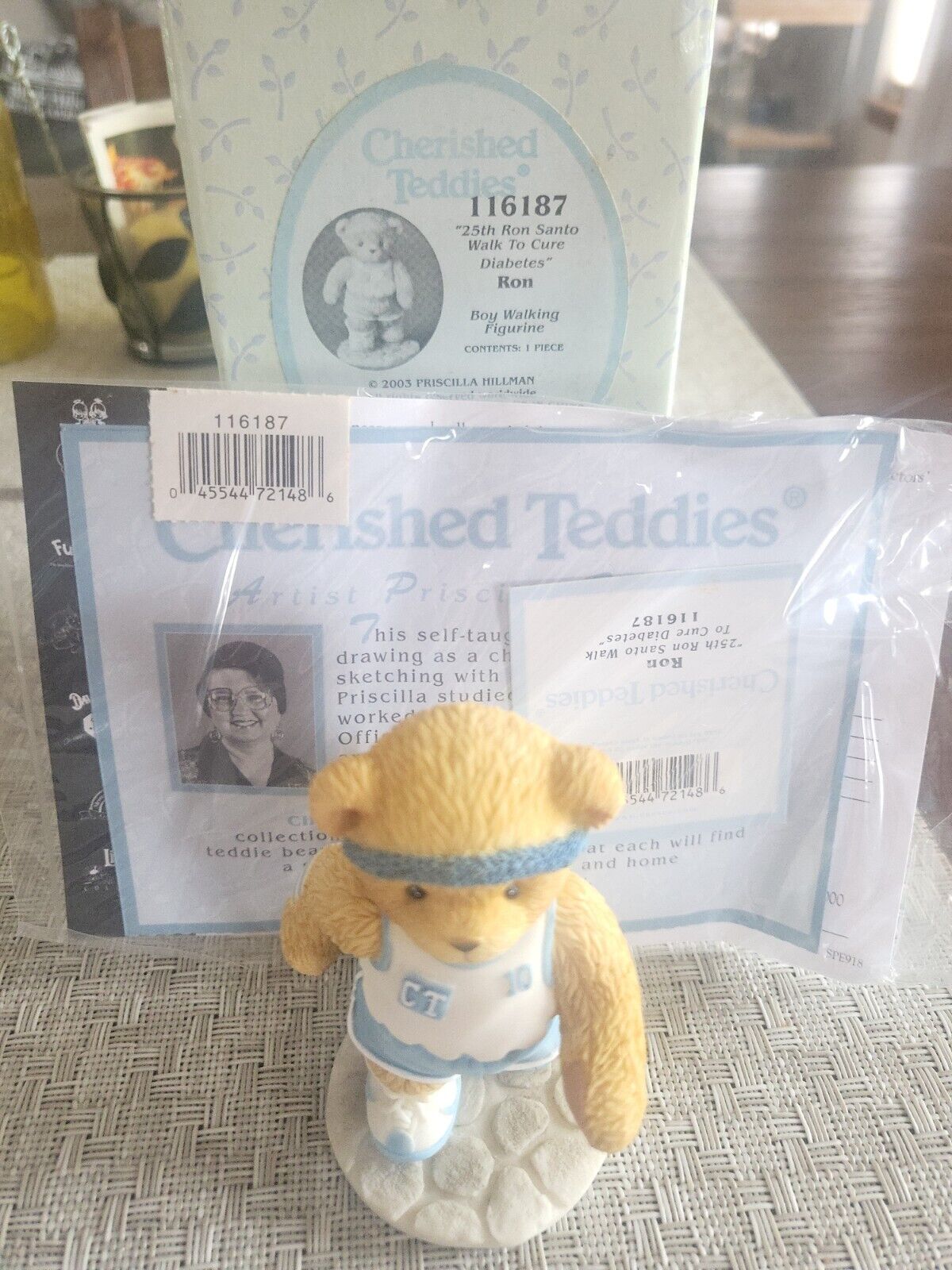 Cherished Teddies 2003 Ron 25th Ron Santo Walk To Cure 116187 New Chicago Cubs