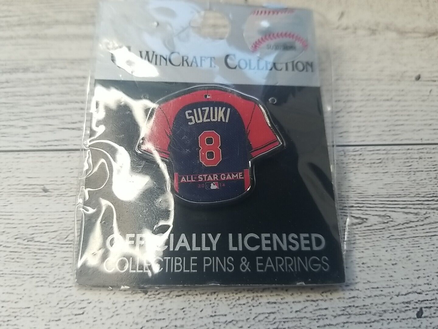 MLB Baseball All Star Game Kurt Suzuki Jersey #8 2014 Collectable Lapel Hat Pin