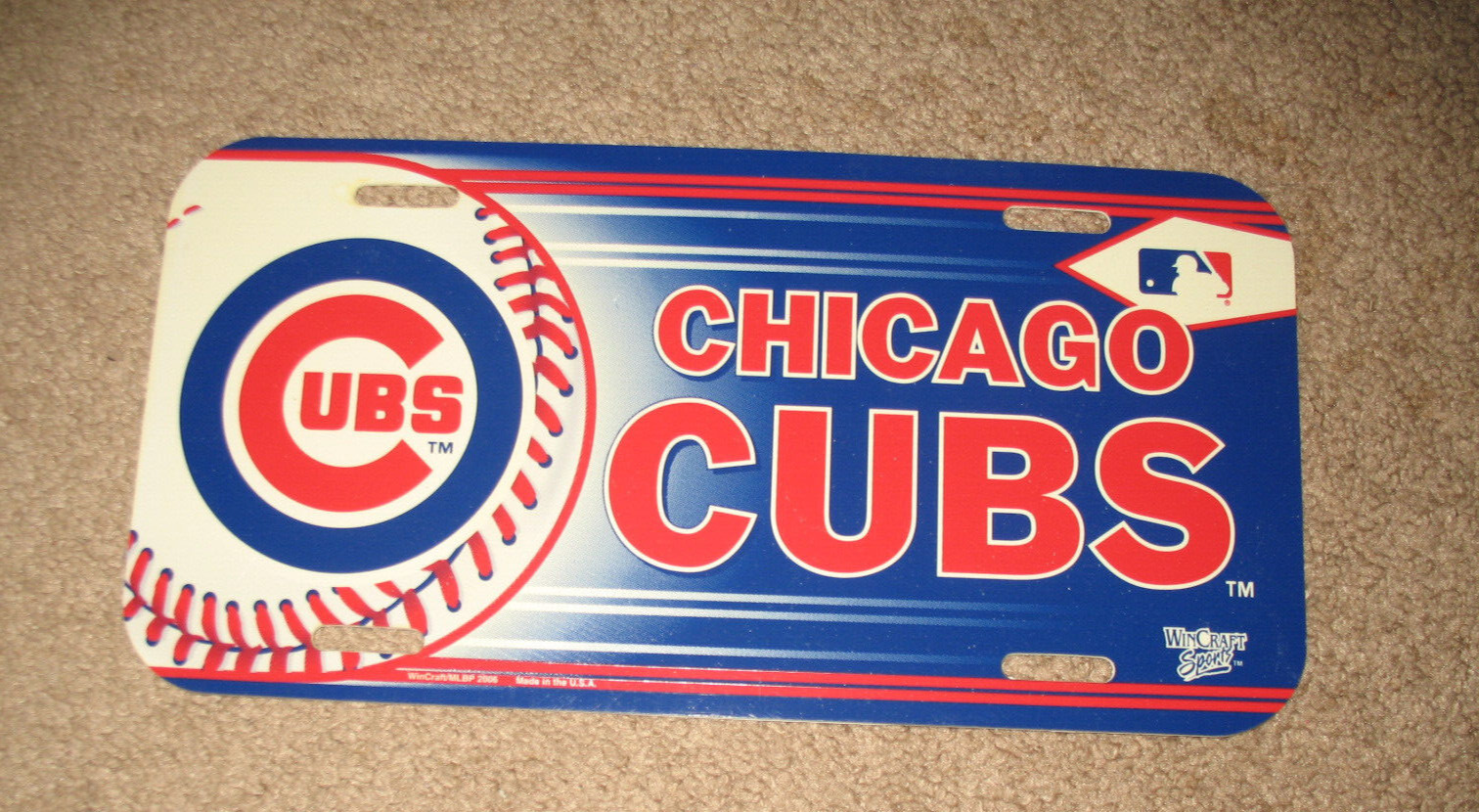 Chicago Cubs novelty plate