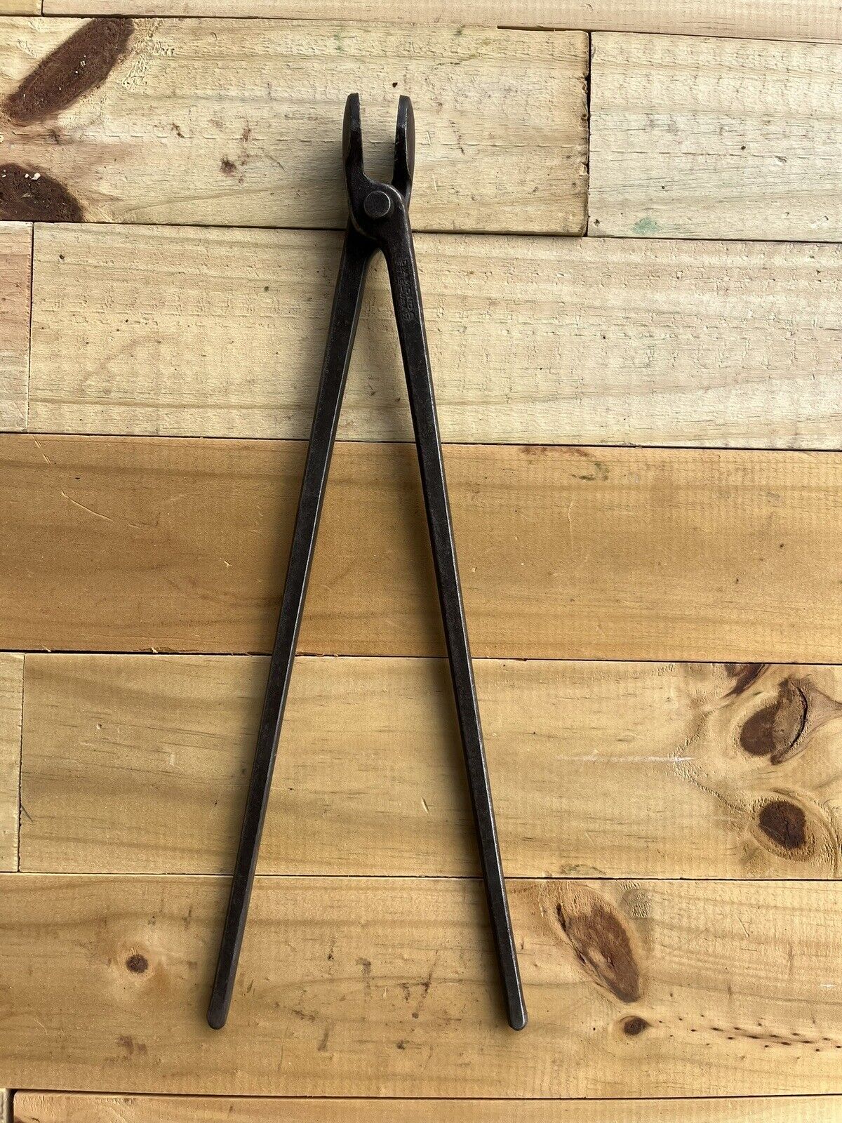 Awesome Vintage Blacksmith Farrier Tongs Diamond 15” FT15 Made in USA