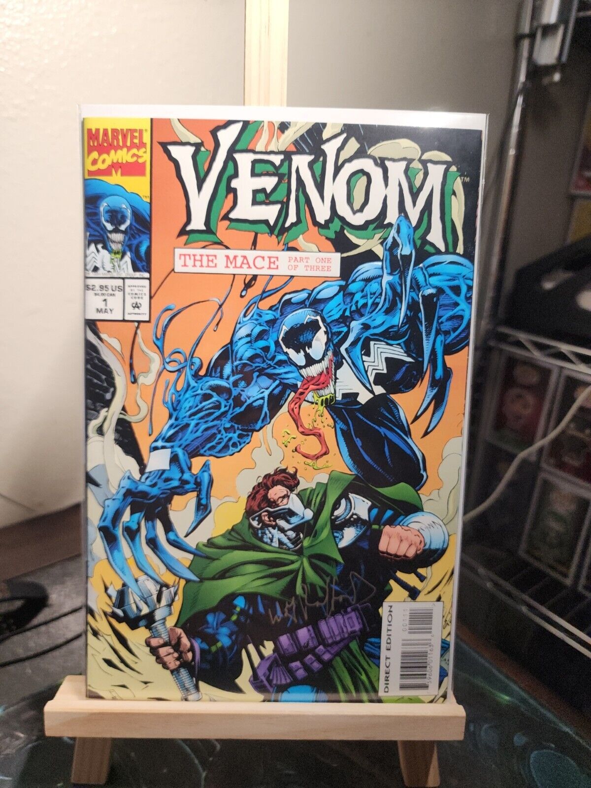 Venom 1 The Mace Signed By Bill Reinhold.