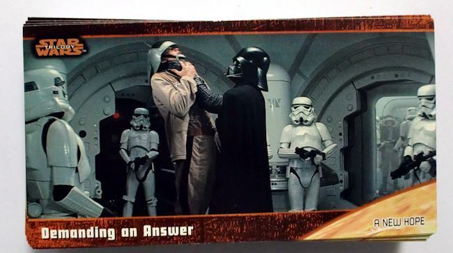 1997 TOPPS MINT (45) COMPLETE SET OF 72 TRADING CARDS STAR WARS TRILOGY