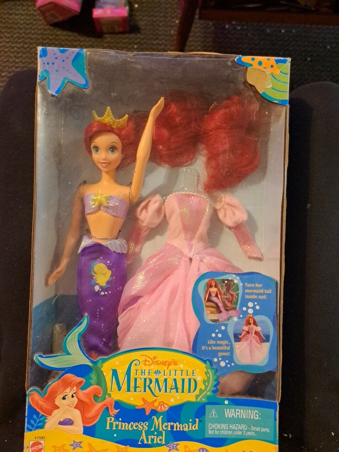 Vintage Mattel 1997 Disney's The Little Mermaid: Princess Mermaid Ariel Doll NIB