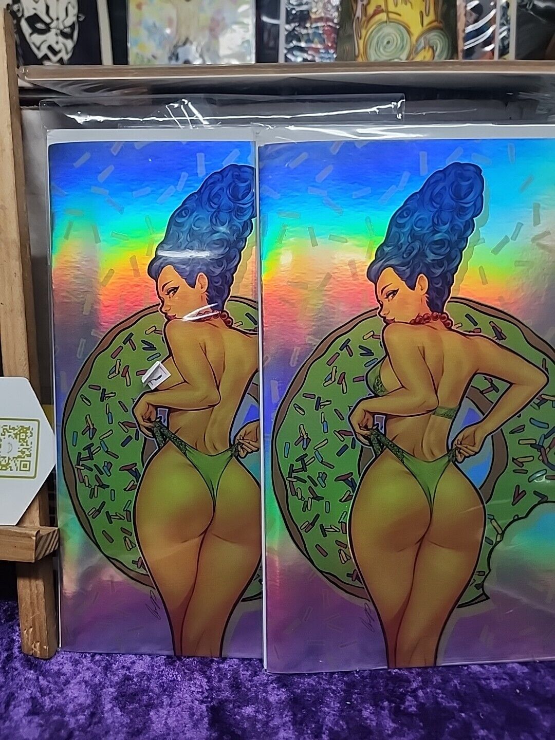 COSPLAY WARS MARGE SIMPSON NAUGHTY AND NICE VIRGIN FOIL SET LTD TO 60 