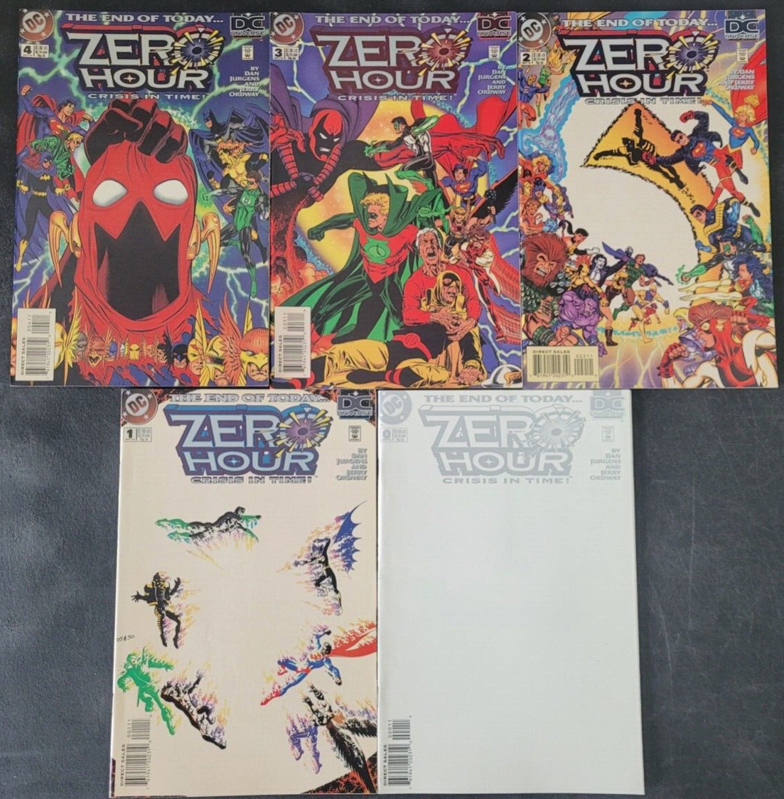 ZERO HOUR SET OF 31 ISSUES (1994) DC COMICS FULL MINI 0 1 2 3 4 SUPERMAN BATMAN