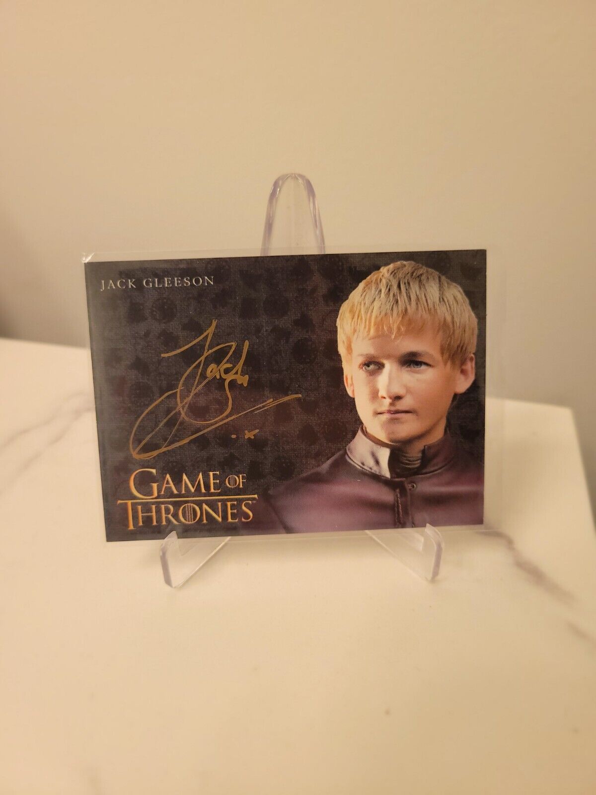 2016 Game Of Thrones JACK GLEESON as Joffrey Gold Ink Auto Autograph Rare SSSP