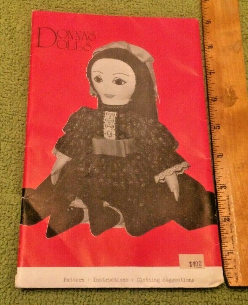 Vintage Donna\'s Dolls Pattern Sealed NOS NIB Toys Collectible Primitive Decor  