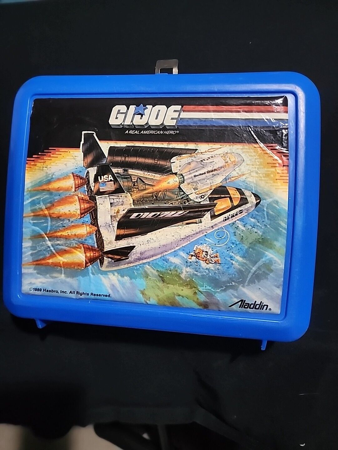 Vintage 1989 G.I. Joe Lunchbox with Thermos 