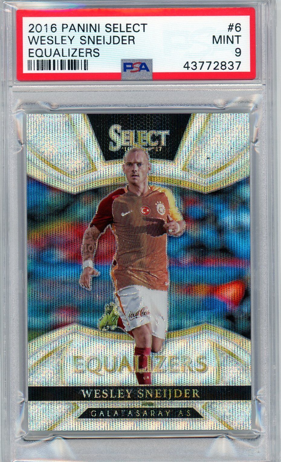 PSA 9 Wesley Sneijder // 2016 Panini Select Equalizers // Galatasaray AS