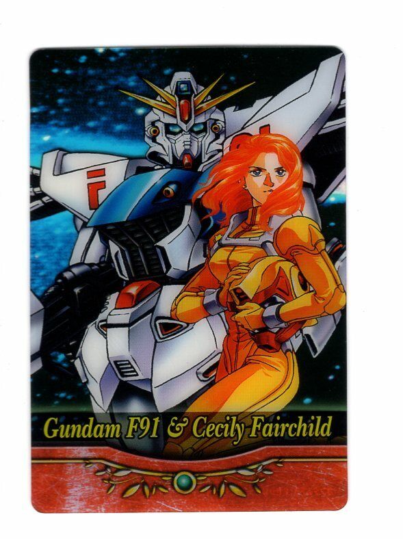 plastic card Mobile Suit Gundam F91 anime Cecily Fairchild Berah Ronah S1-06-006