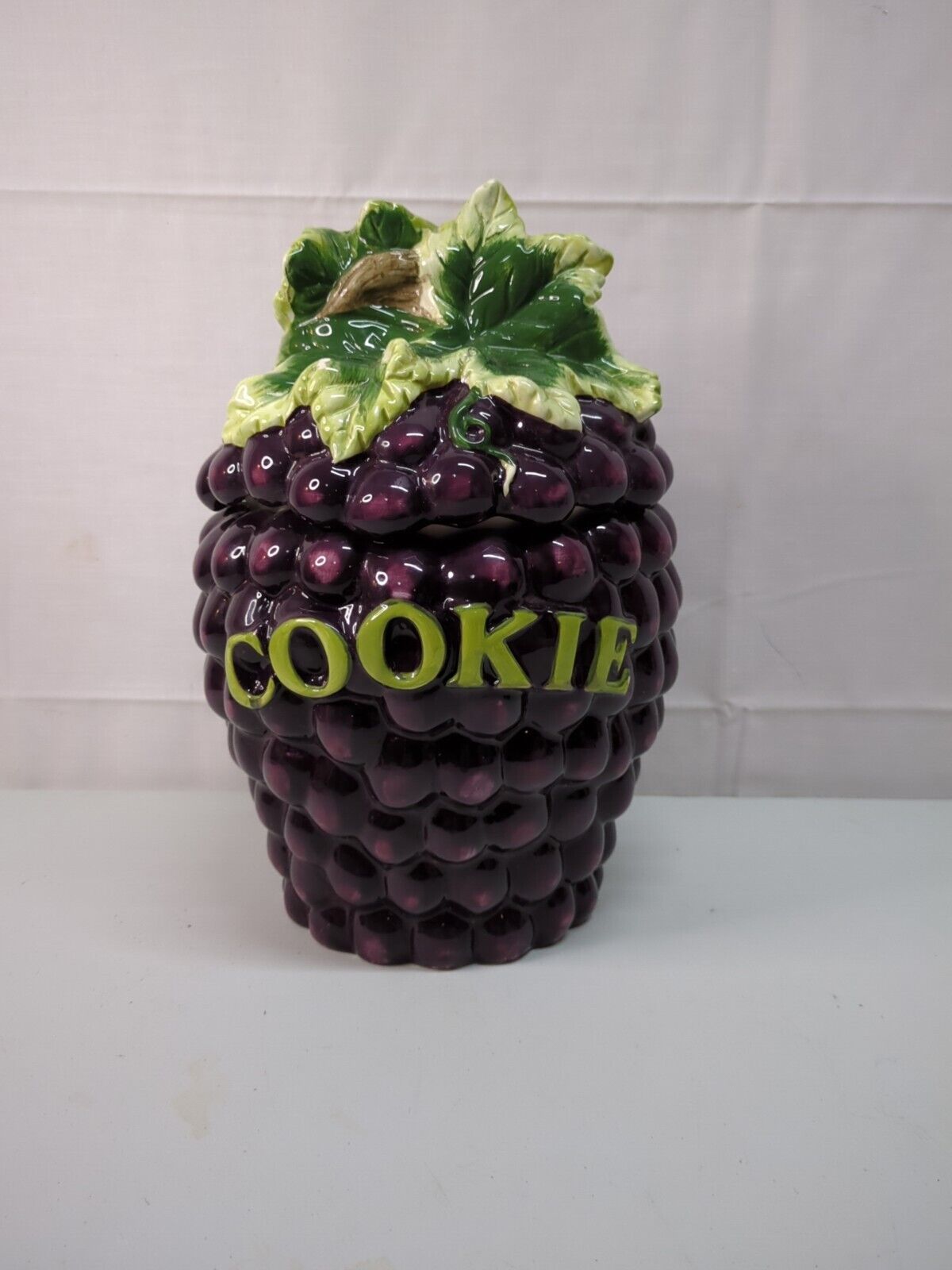 KK Purple Grapes Cookie Jar - Rare and Excellent Condition