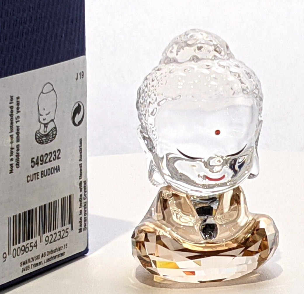 Swarovski Cute Buddha Color Crystal Figurine 5492232 *Genuine* Mint in Box