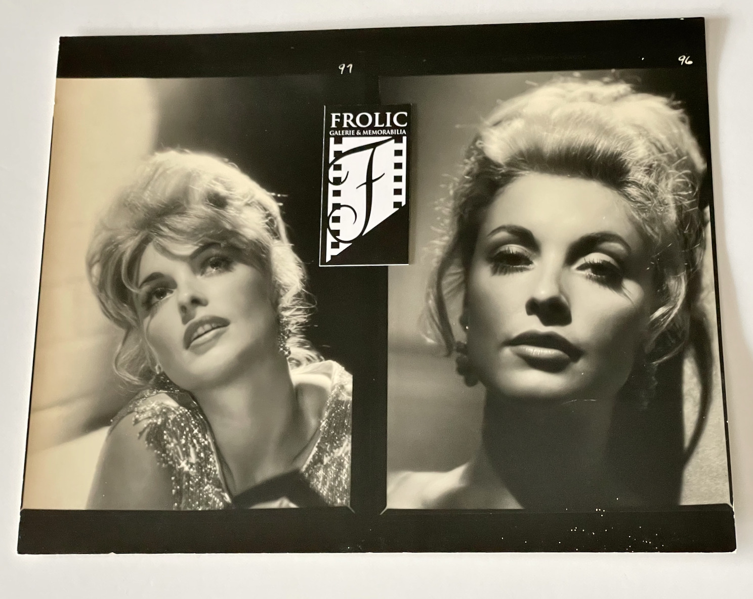 SHARON TATE 1963 Original Oversize Contact #96 #97 *PROOF Photo by JOHN ENGSTEAD