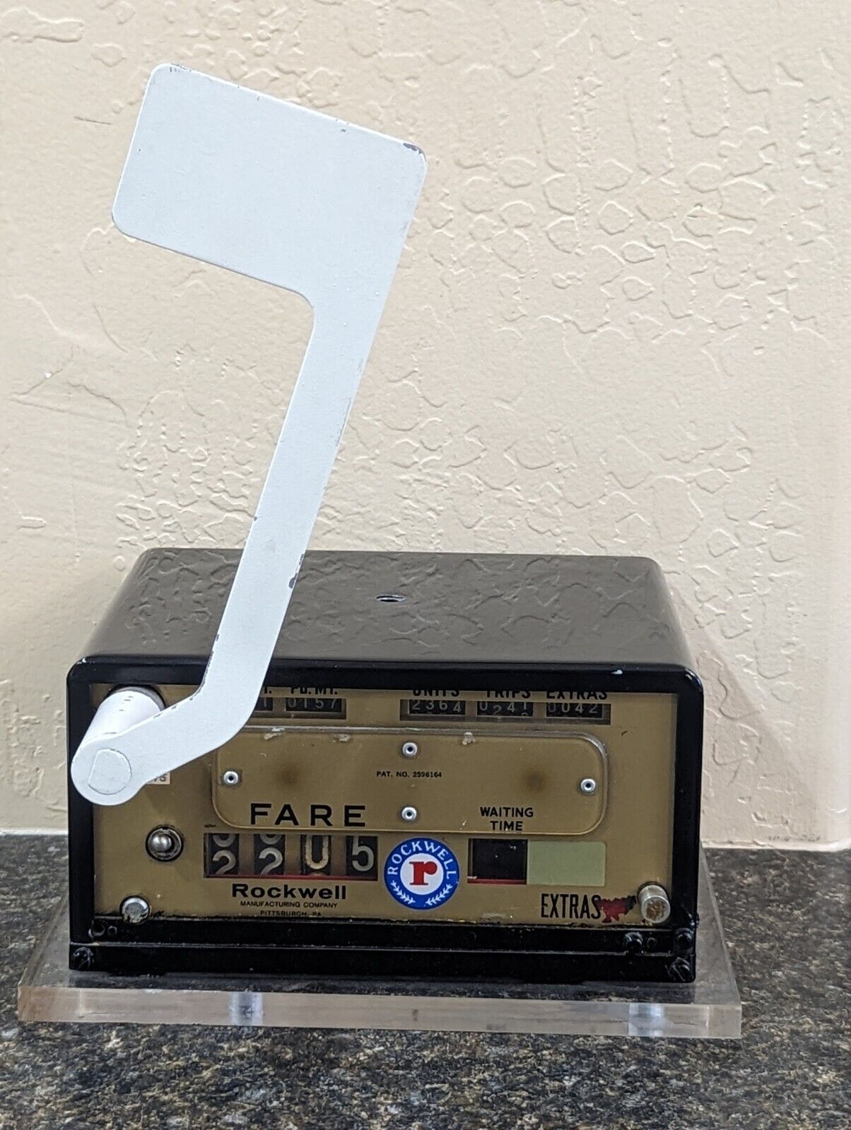 ROCKWELL Manufacturing Company TAXI CAB METER Fare Box