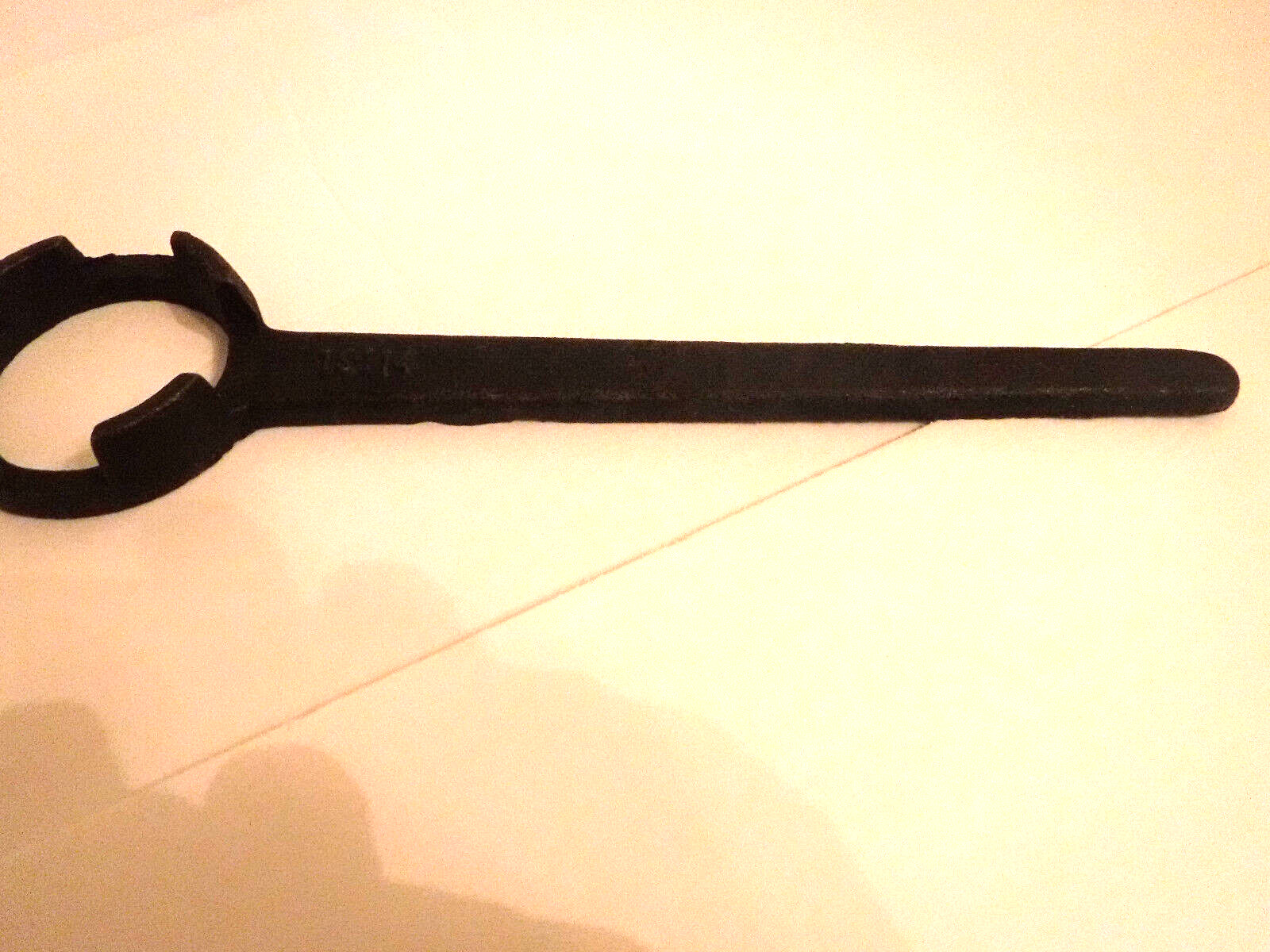 Vintage Cast Iron Hand Forged Wrench, #13114, Made by or for Briggs and Stratton