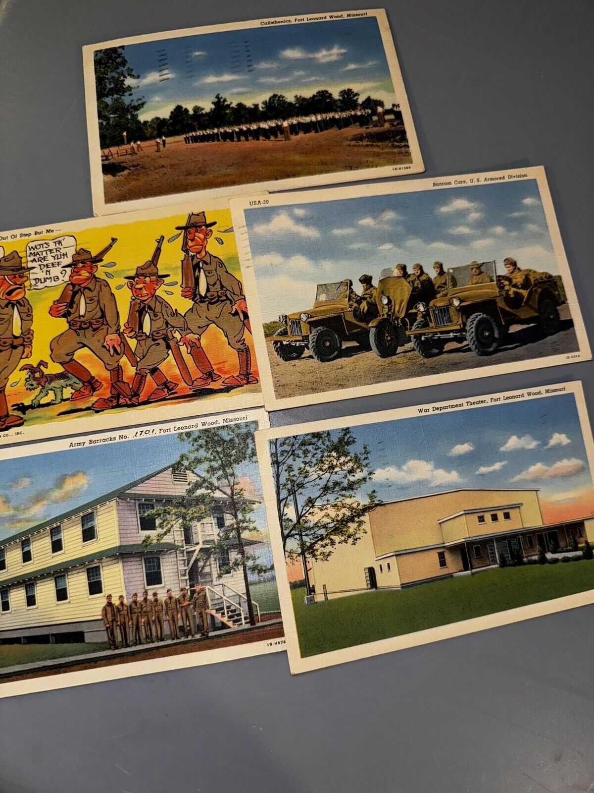 73 Postcards Comic Hawaii Private Basta Detroit Michigan  WW2