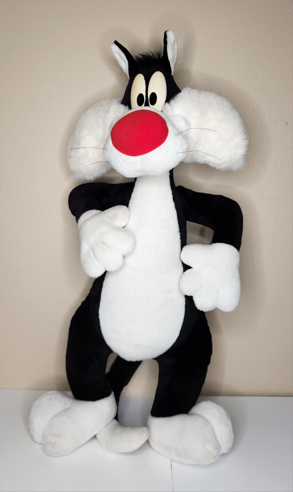 Rare 1995 Vintage 35in Giant Sylvester The Cat Looney Tunes Plush
