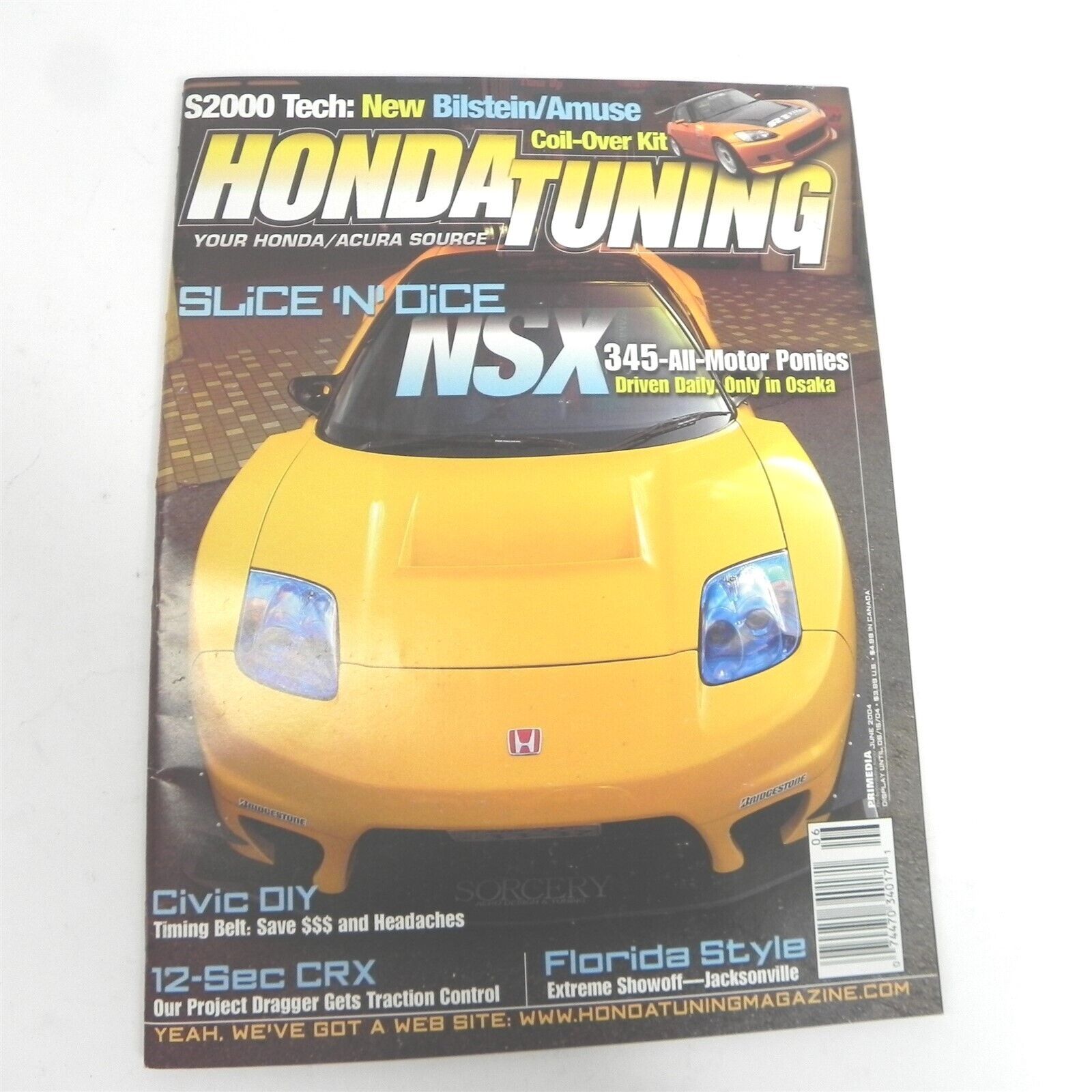 VINTAGE HONDA TUNING MAGAZINE SINGLE ISSUE JUNE 2004 S2000 CRX CIVIC ACURA NSX 