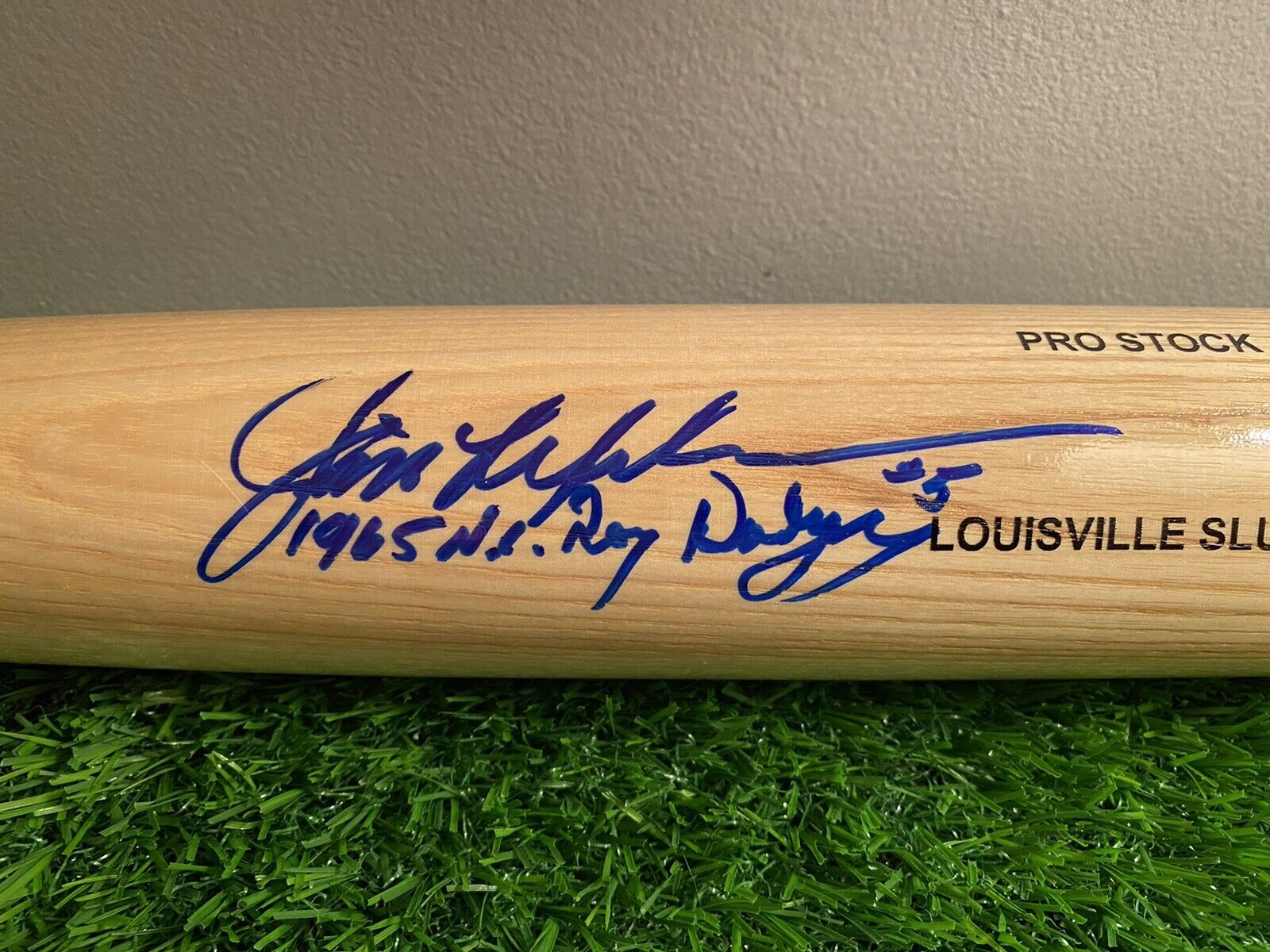 Jim Lefebvre Signed/Inscribed Baseball Bat full Size