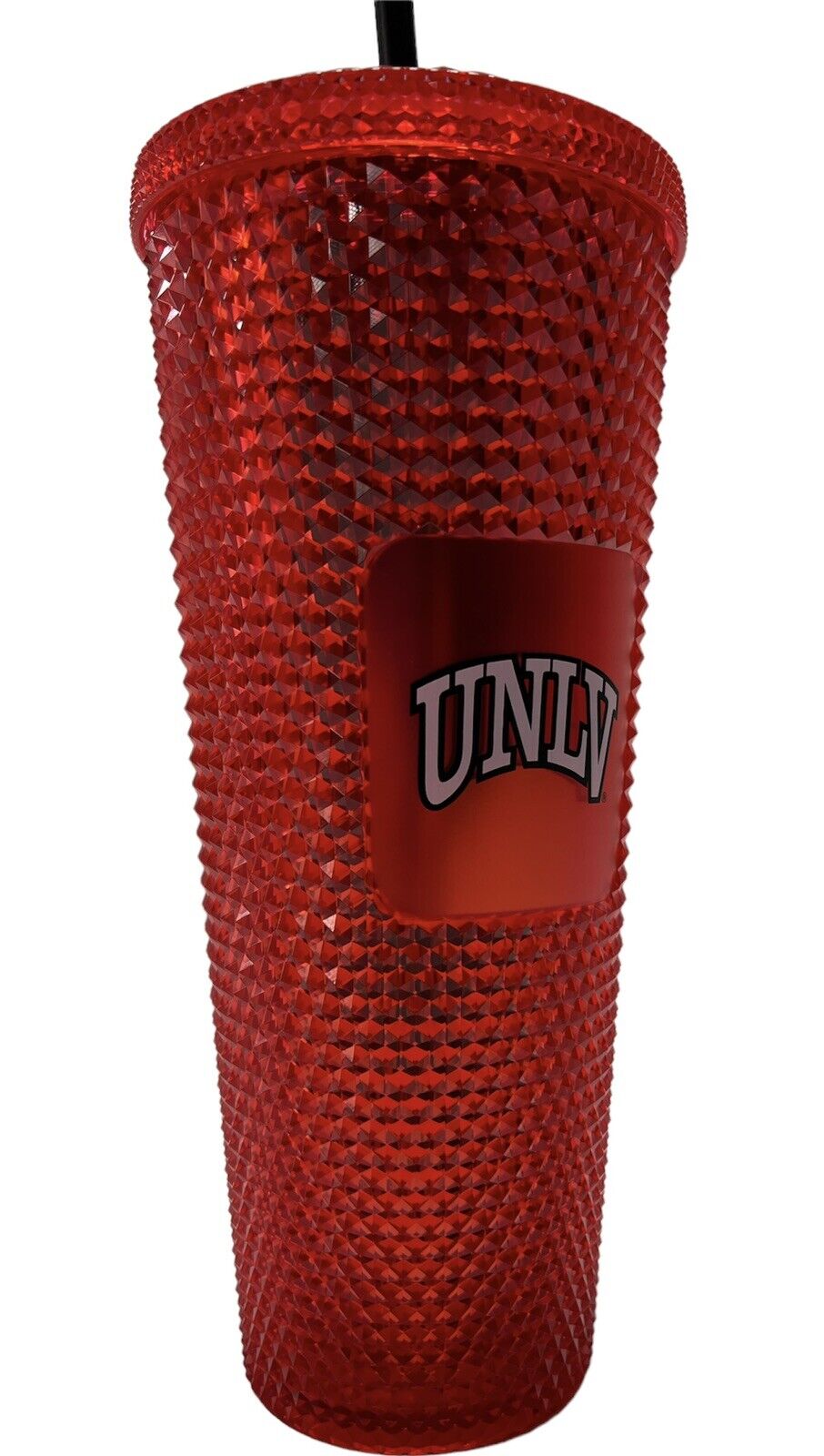 New Starbucks UNLV Rebels Red Studded Cold Cup Tumbler 24 oz. Limited Edition