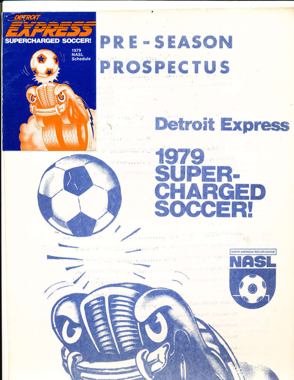 1979 Detroit Express Nasl Soccer Pre Season Prospectus Media guide bxsc2