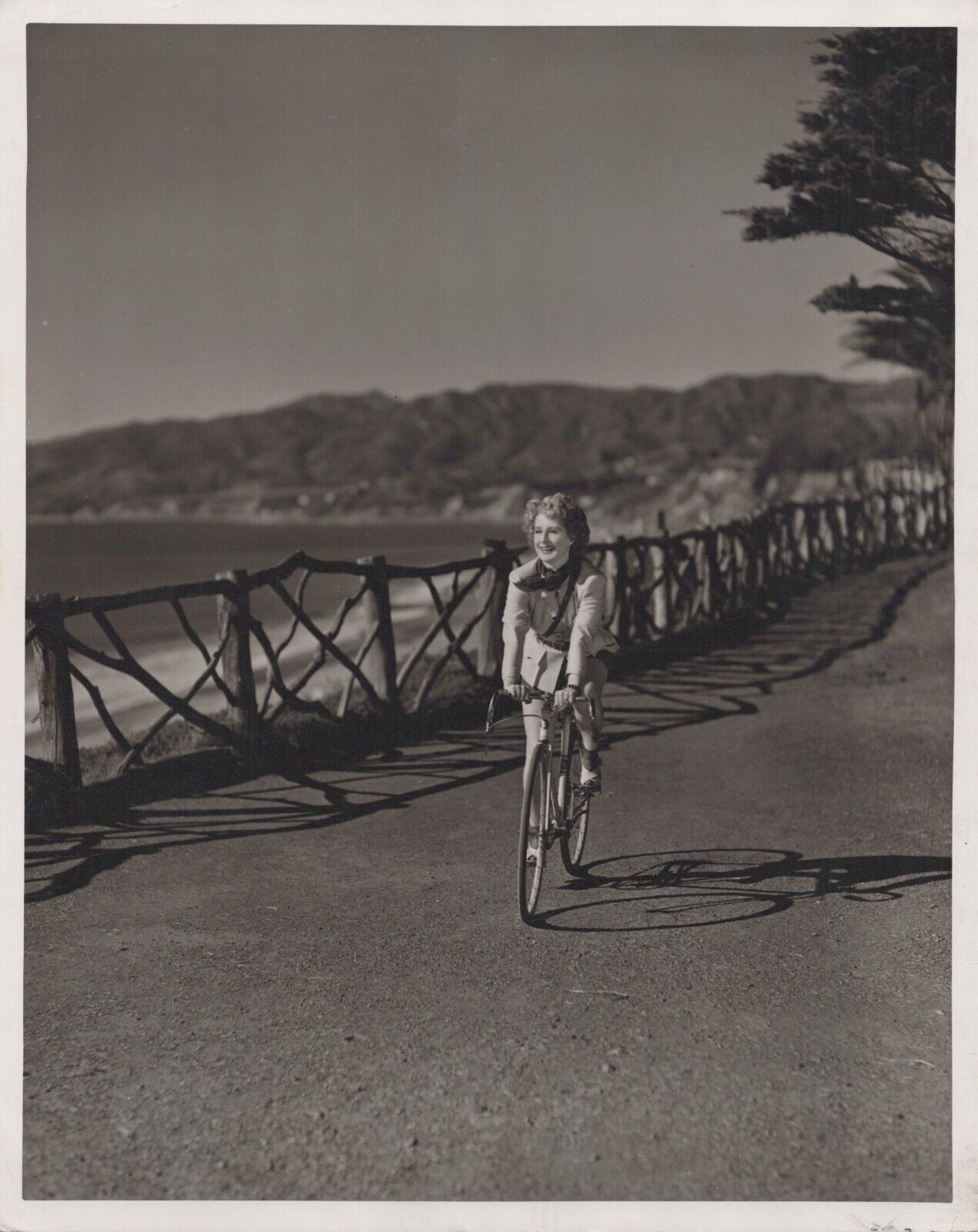 HOLLYWOOD BEAUTY NORMA SHEARER STYLISH POSE DBW PORTRAIT 1943 ORIG Photo C33
