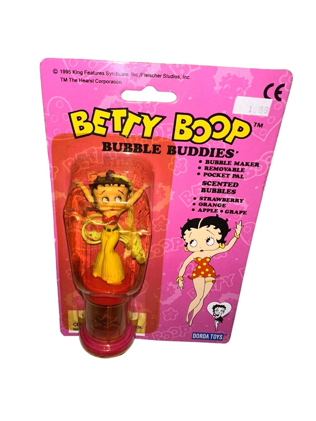 Vintage 1995 Betty Boop Bubble Buddies Bubble Maker Dorda Toys