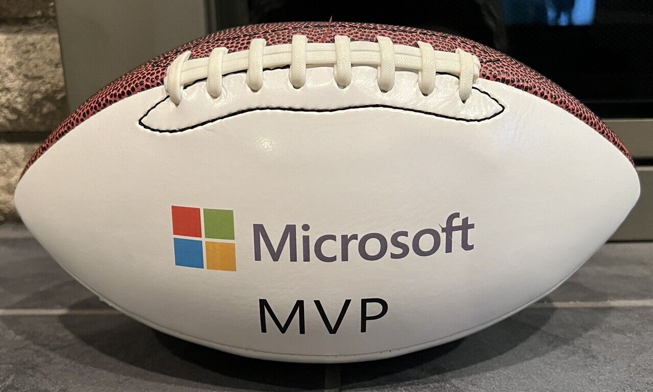 Rare Microsoft Display Promo Advertisement Football