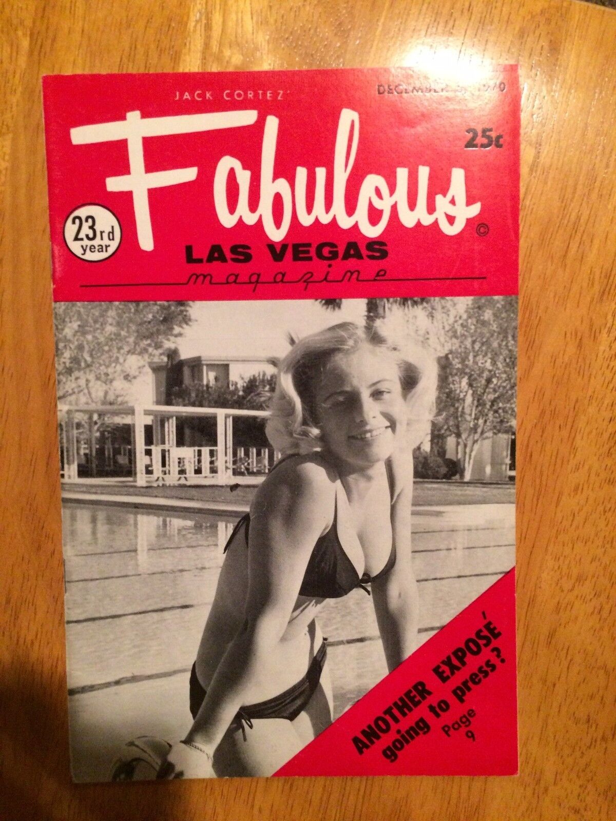 Fabulous Las Vegas Magazine Debbie Fredrick Jack E. Leonard F Sinatra  12/5/1970