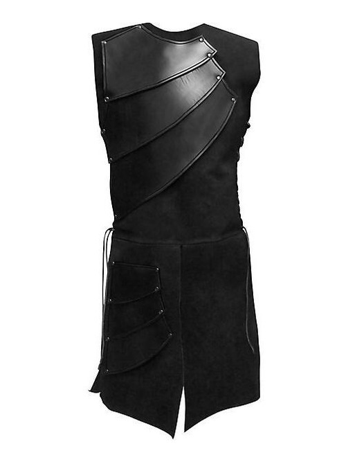 2021 Adult male medieval archer knight hero costume black outfit coat M-3XL