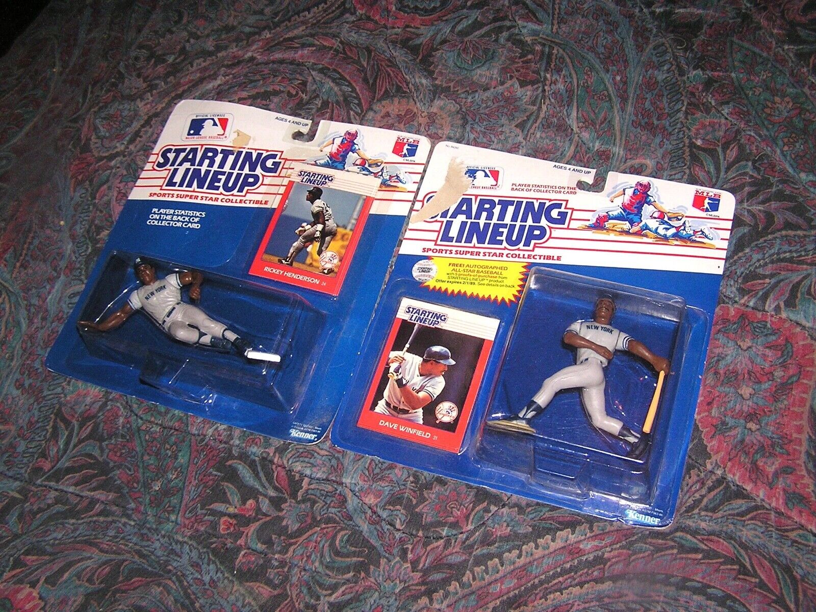 1988 MLB New York Yankees KENNER Starting Line-up Winfield Rickey BLISTERS DR