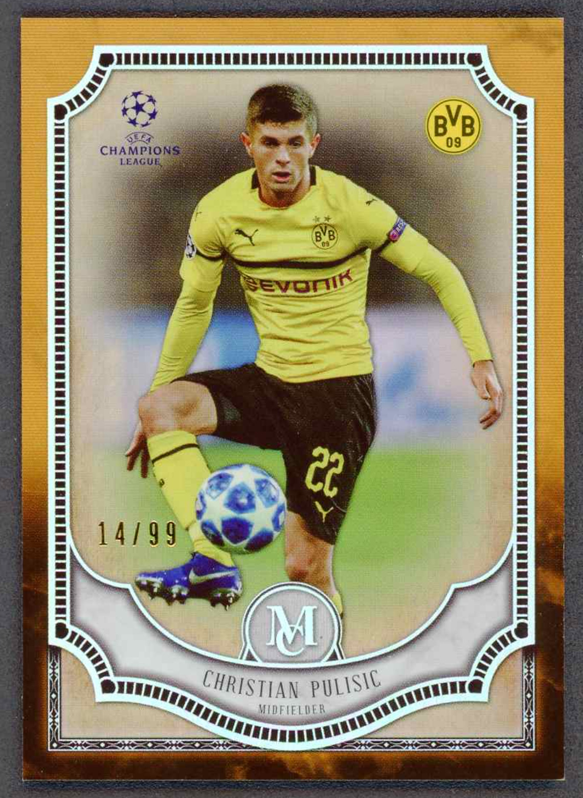 2018-19 Topps Museum Collection Copper #50 Christian Pulisic /99