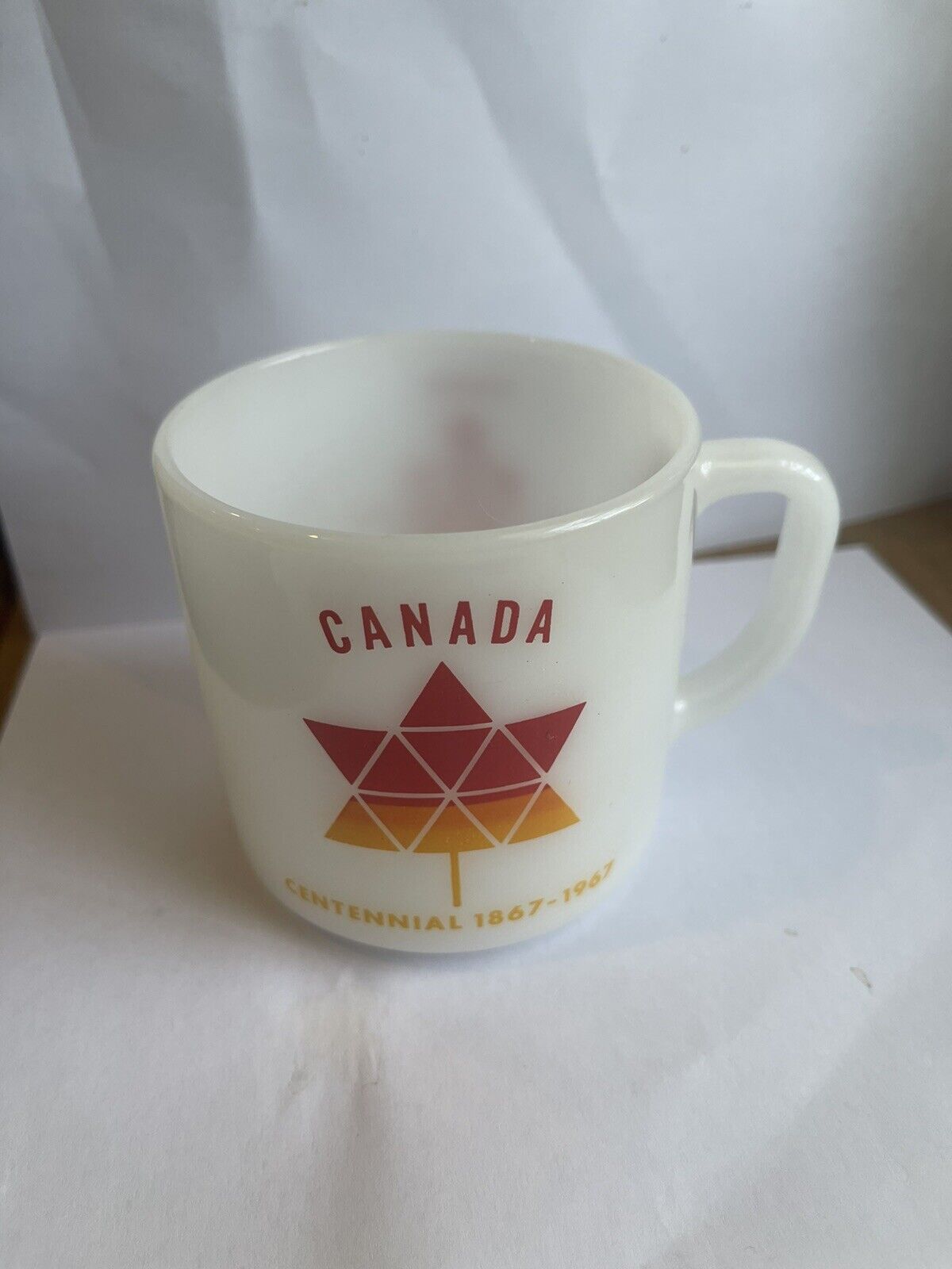 1867-1967 Canada Centennial Federal Glass- Rare Red/Orange