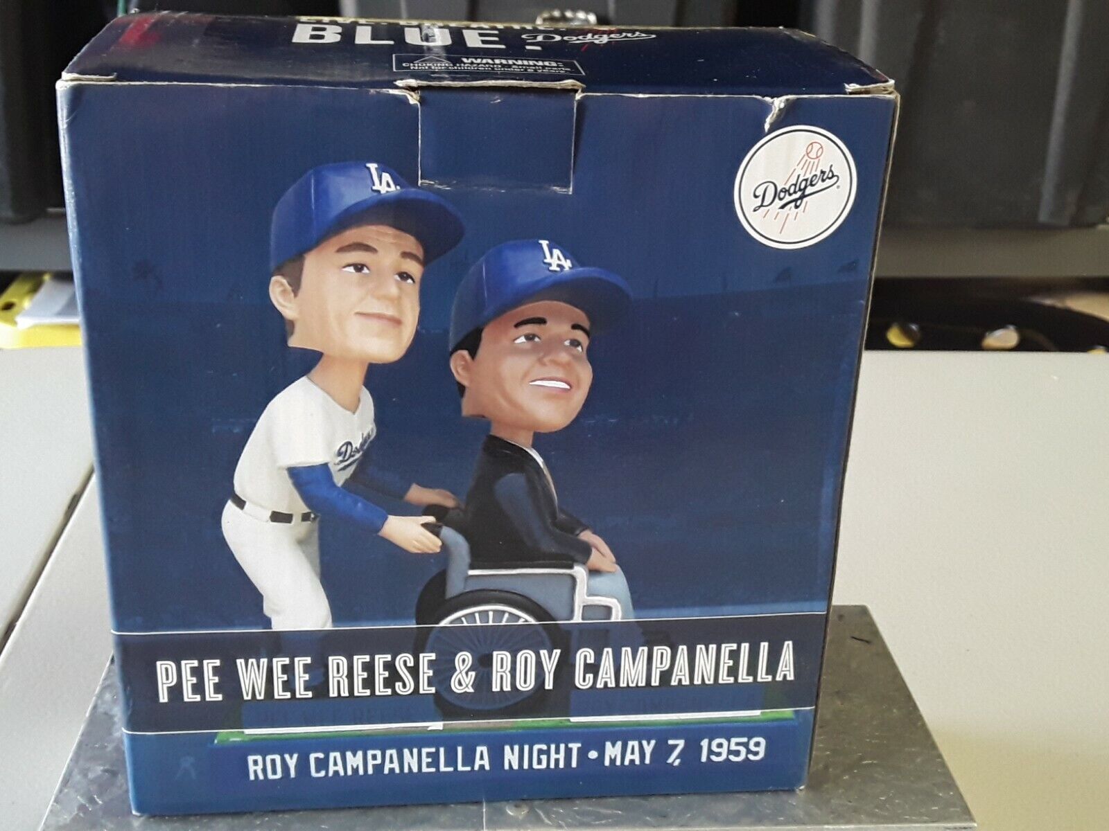 Pee Wee Reese And Roy Campanella 2014 Bobblehead Los Angeles Dodgers MINT 