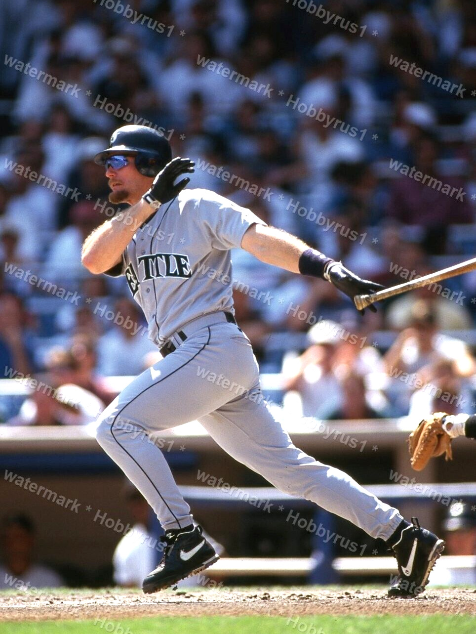 Jay Buhner SEATTLE MARINERS MLB Baseball 1995 Original 35mm Photo Slide