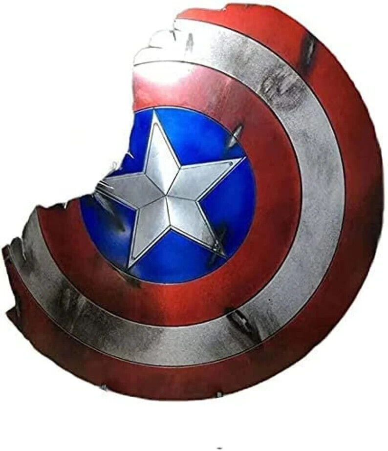 Medieval Broken Captain Shield For Halloween, Cosplay, Role-play And Theater
