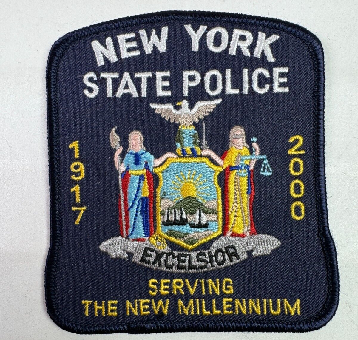 New York State Police New Millennium 1917 2000 NY Trooper Patch P9