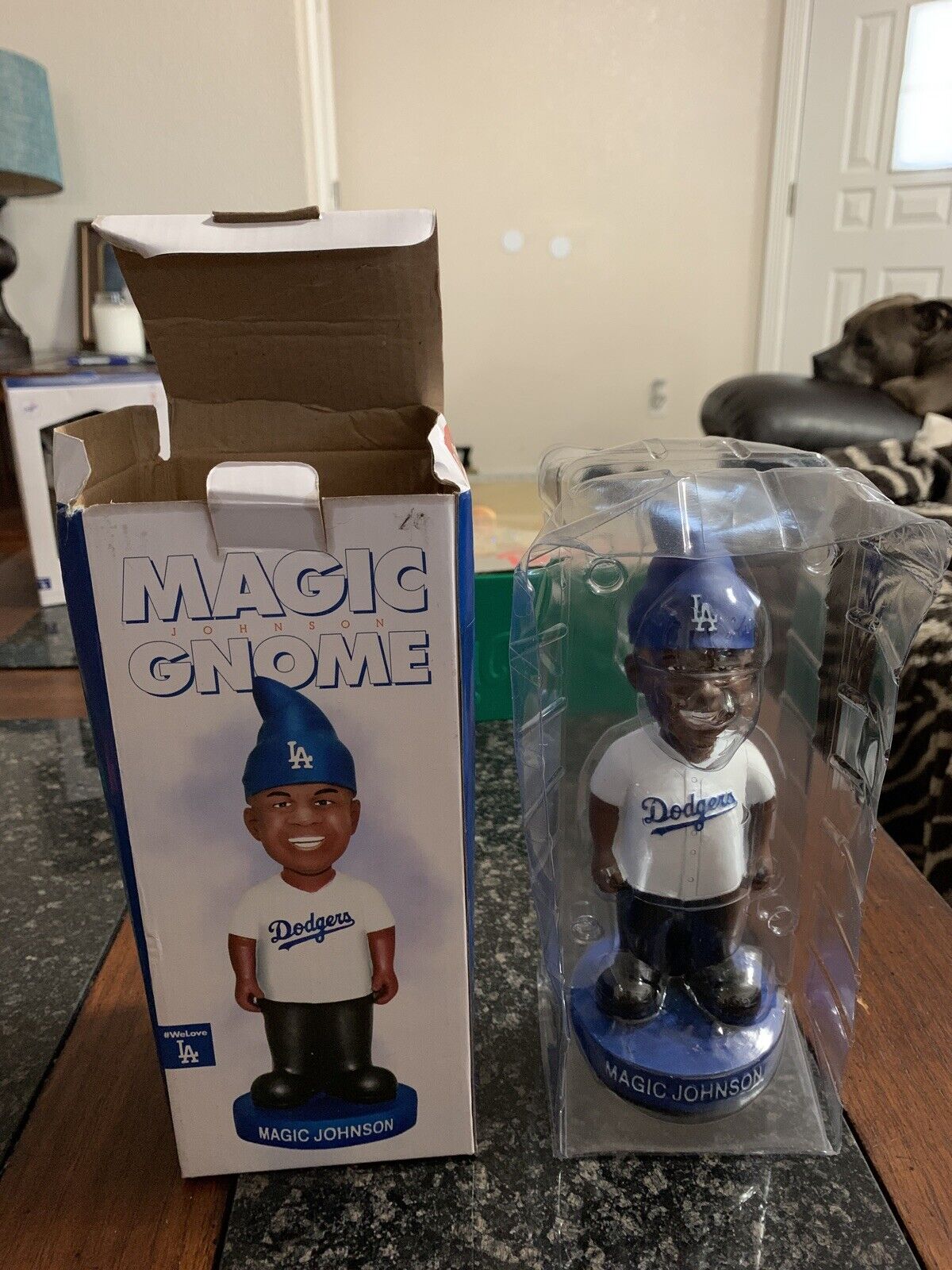 Magic Johnson Gnome Los Angeles Dodgers 2016 Game Giveaway 