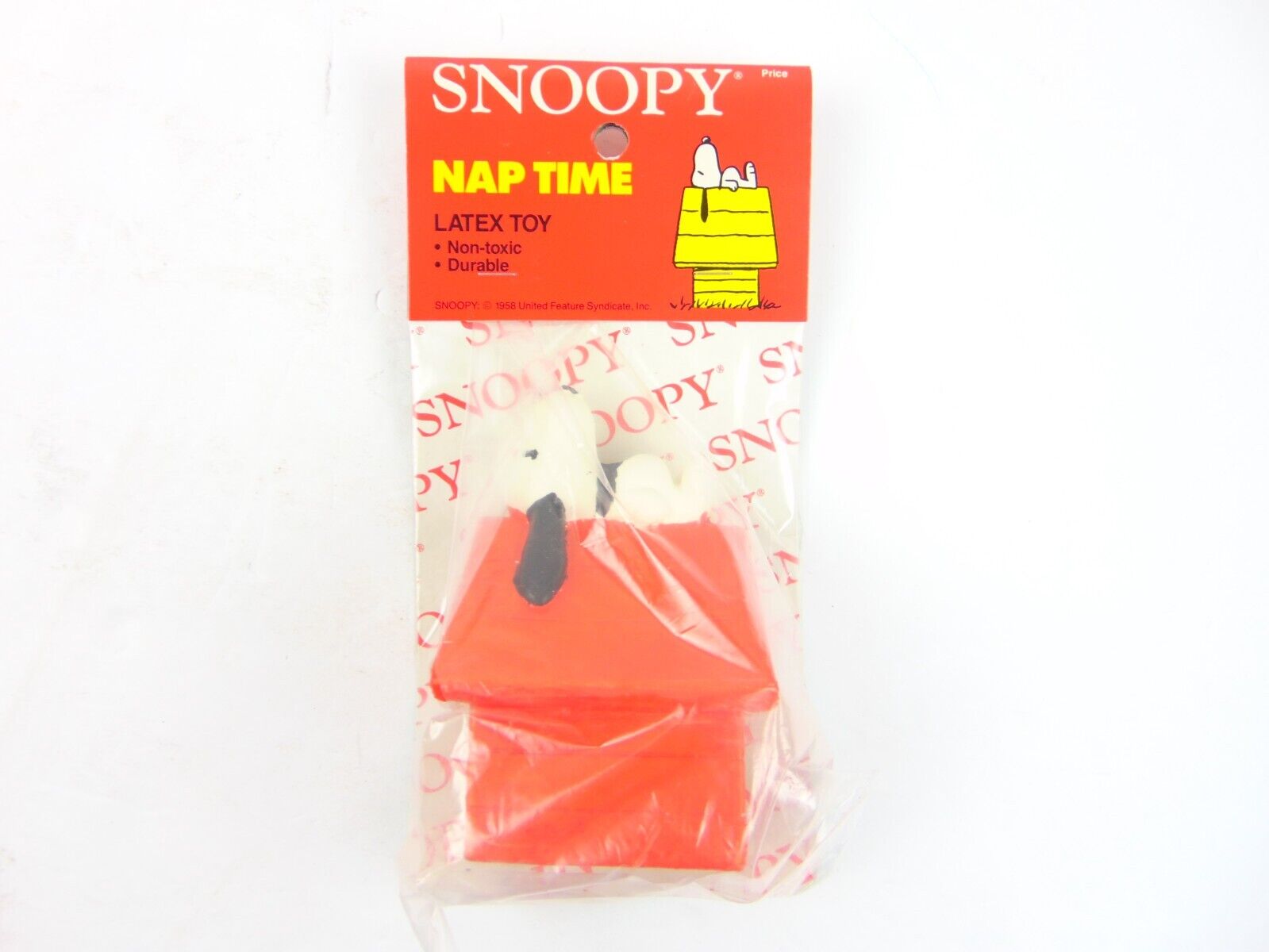Vintage Con Agra Snoopy Nap Time Latex Squeak Toy For Pets