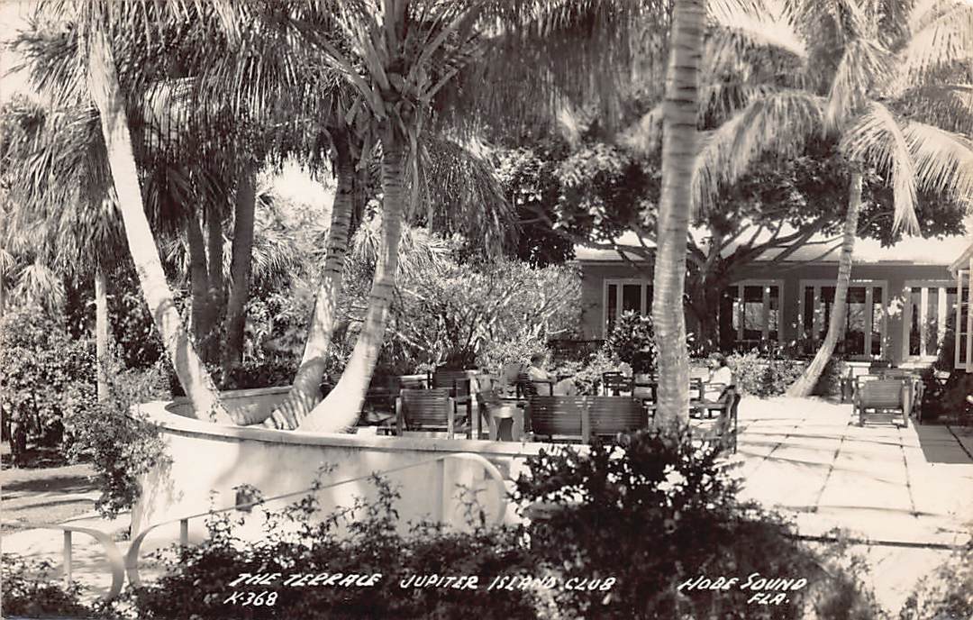 RPPC Hobe Sound FL Florida Jupiter Island Club Golf Course Photo Postcard Vtg