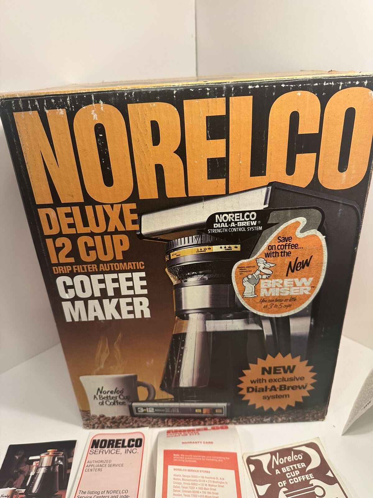 Vtg Norelco Coffee Maker drip Dial-a-Brew dial a brew HB 5150 12 cup